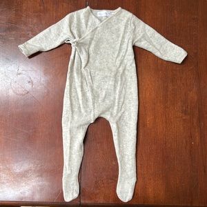 COPY - Baby kimono cashmere footie